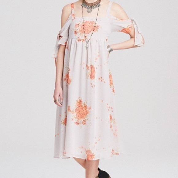 Free People Floral-Print Chiffon Midi Dress - Picture 3 of 10